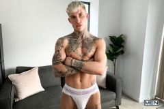 Hot-young-tattooed-stud-Cole-Clint-strips-naked-tight-sexy-jockstrap-stroking-huge-uncut-cock-Men-003-gay-porn-pics