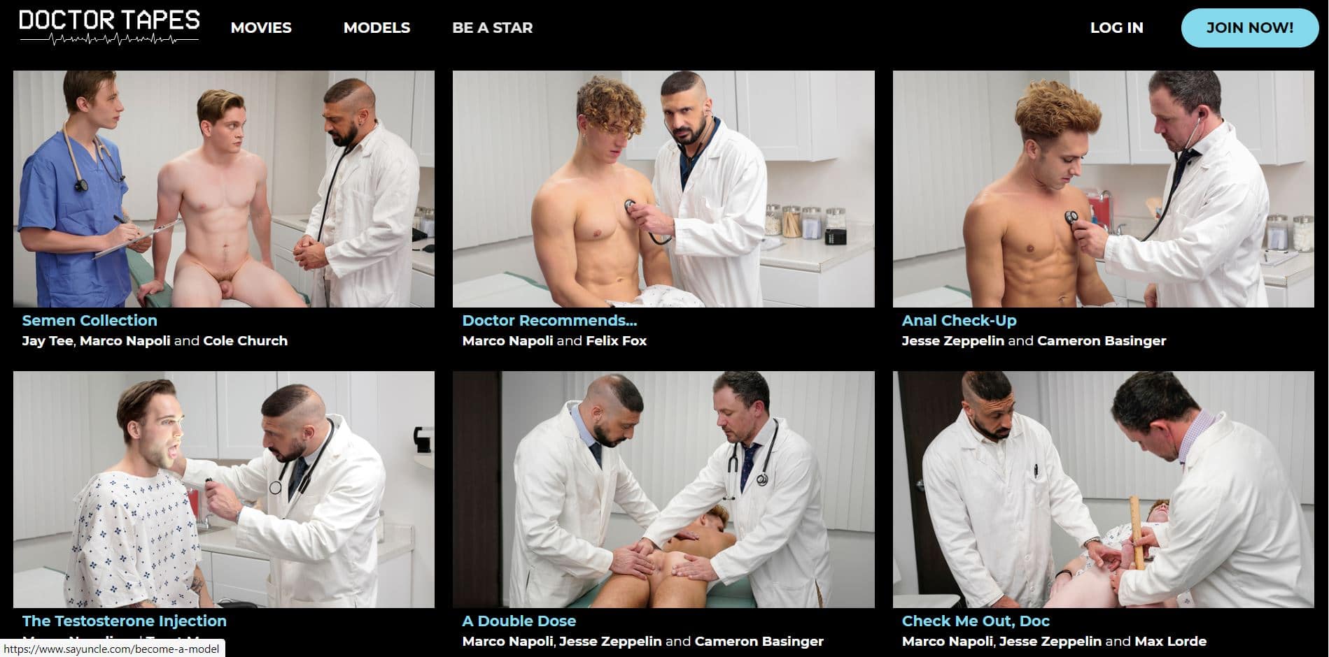 Doctor Tapes Say Uncle Network Honest Gay Porn Site Review - Gay Porn Site Review - Doctor Tapes